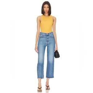 Revolve Levi’s Ribcage Straight Ankle Jeans in Dance Around 31 W 22 L Premium